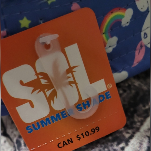 Girls Sol Bucket hat Summer hat floppy Kool kids unicorn print one size 3+ - Picture 5 of 8